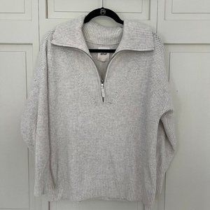 Aerie Half Zip Sweater Sweatshirt